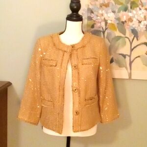 Michael Kors gold sequins jacket 2